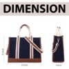 Women Blue, Tan Handbag