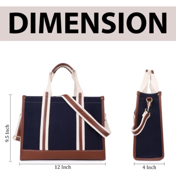 Women Blue, Tan Handbag