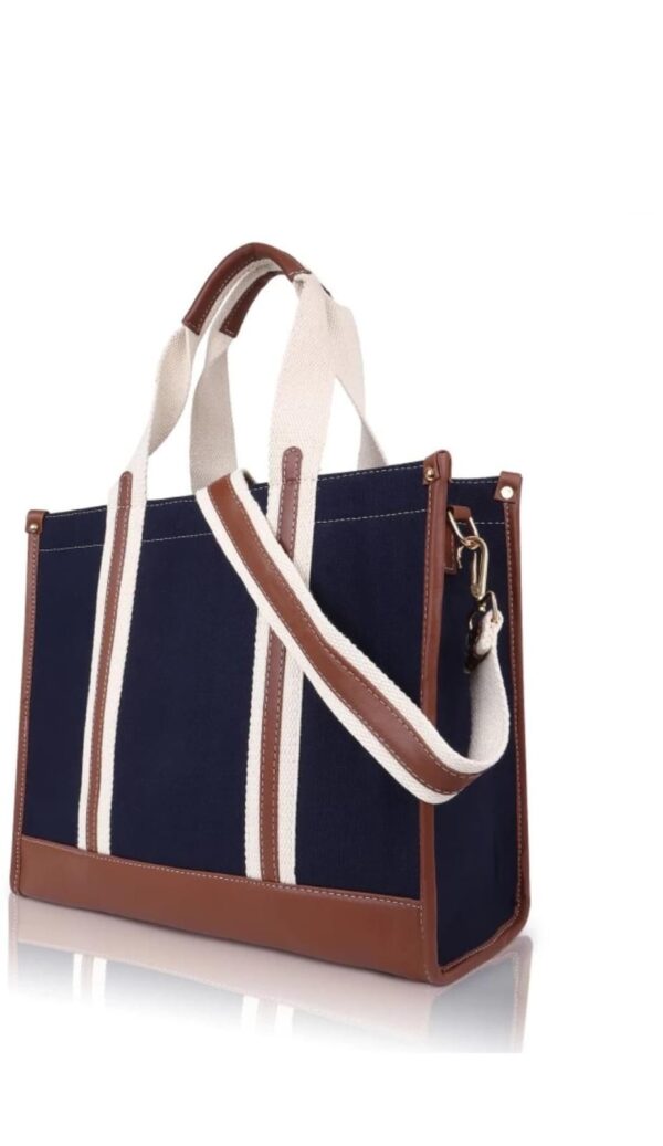 Women Blue, Tan Handbag