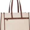 white Leather Tote Bag