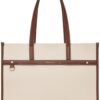 white Leather Tote Bag