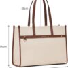 white Leather Tote Bag