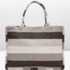 Striped Shopper Tote Bag