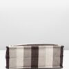 Striped Shopper Tote Bag