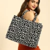 Printed shopper tote bag